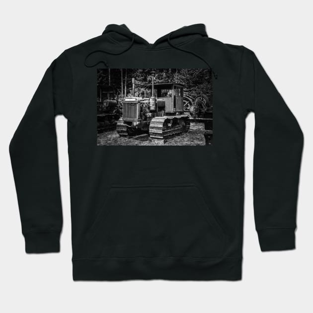 Old school caterpillar tractor Hoodie by Steves-Pics